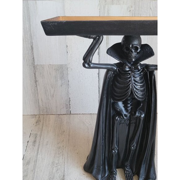Black skeleton dish tray‎ holding Halloween decor prop unusual unique - Picture 2 of 8